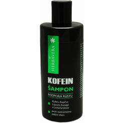 Herbavera kofeinový šampon na podporu růstu vlasů, 300 ml