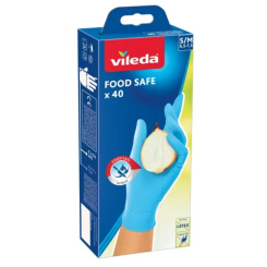 Vileda jednorázové rukavice Food Safe, velikost S/M, 40 ks