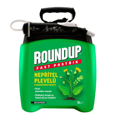 Roundup bez glyfosátu Fast 3H Pump &amp; Go, 5 l