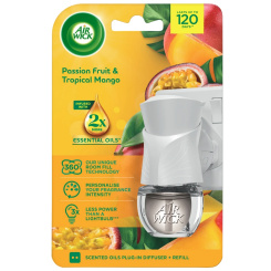 Air Wick elektrický osvěžovač vzduchu strojek + náplň Maracuja a tropické mango, 1+19 ml