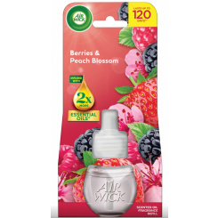 Air Wick elektrický osvěžovač náplň Lesní plody &amp; Broskvový květ, 19 ml