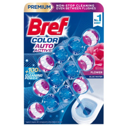 Bref WC blok Color Auto Active Flowers, 3 × 50 g