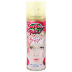 Party Fun lak na vlasy s glitry stříbrný, 125 ml