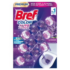 Bref WC blok Color Auto Active Lavender, 3 × 50 g