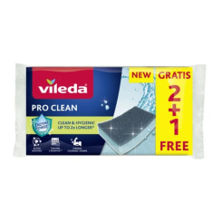 Vileda Pro Clean houba na nádobí, 2+1 ks