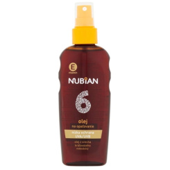NUBIAN Olej na opalování SPF 6 s betakarotenem ve spreji, 200 ml