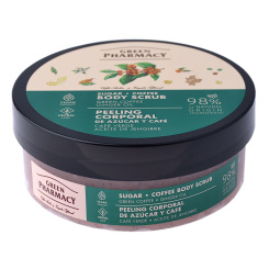 Green Pharmacy Tělový peeling Zelená káva a zázvorový olej 200 ml