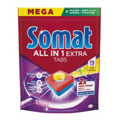 Somat All In 1 Extra Lemon tablety do myčky 75 kusů