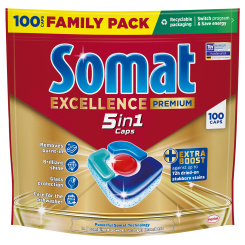 Somat tablety do myčky Excellence 5v1, 110 ks