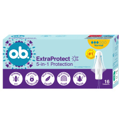 o.b. ExtraProtect tampony normal, 16 ks