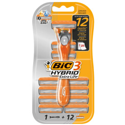 Bic Hybrid 3 pánský holicí strojek + 12 náhradních hlavic, 1 ks