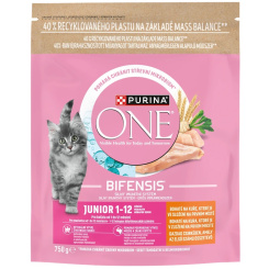 Purina ONE Bifensis Junior granule pro koťata s kuřetem 750g