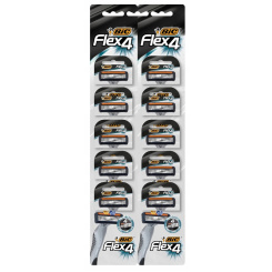 BIC Flex 4 pánské jednorázové holicí strojky, závesná karta 10 ks