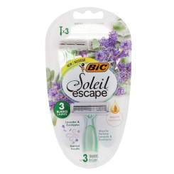 BIC Soleil Escape Lavender &amp; Eucalyptus, dámská jednorázová holítka, 3 ks