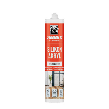 Den Braven Silikon akrylový tmel, čirý, 310 ml