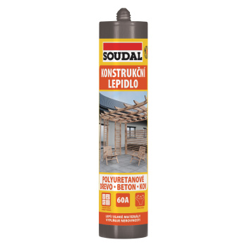 Soudal 60A konstrukční lepidlo na dřevo, čiré, 300 ml