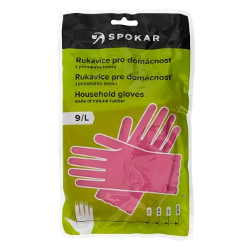 Spokar uklidové rukavice gumové č. 9