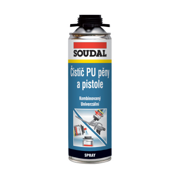 Soudal čistič PU pěny a pistole, 500 ml