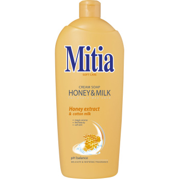 Mitia Honey & Milk tekuté mýdlo, 1 l