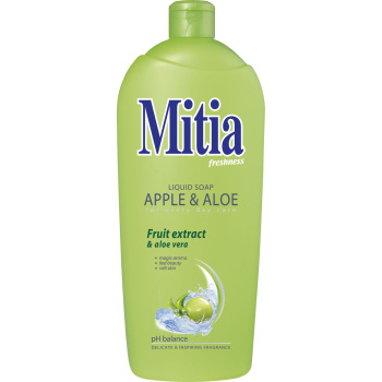 Mitia Apple & Aloe tekuté mýdlo, náplň, 1 l