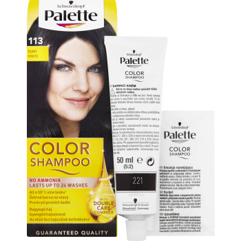 Schwarzkopf Palette Color Shampoo barva na vlasy 113 černá, 50 ml