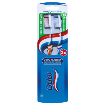 Odol zubní kartáček, středně měkký, 2 ks