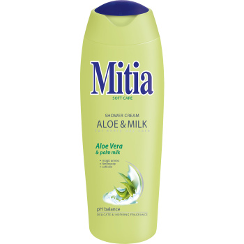 Mitia Soft Care Aloe Vera & Milk sprchový gel, 400 ml