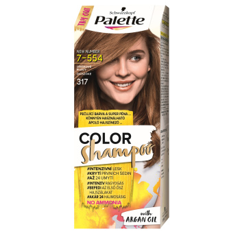 Schwarzkopf Palette Color Shampoo barva na vlasy 317 oříškově plavá, 50 ml