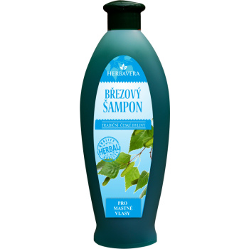 Herbavera březový šampon na mastné vlasy, 550 ml