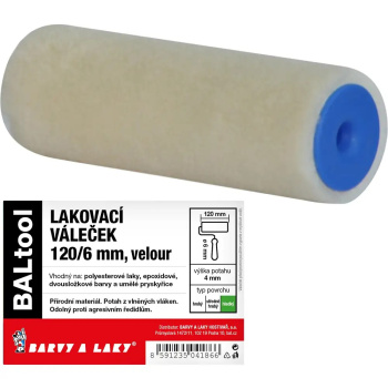 BARVY A LAKY HOSTIVAŘ Velur váleček na malování pro držák 6 mm, 120 mm