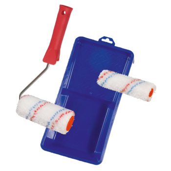 Spokar mikroplyš válečky na malování s držákem a vaničkou, 2 × 100 mm