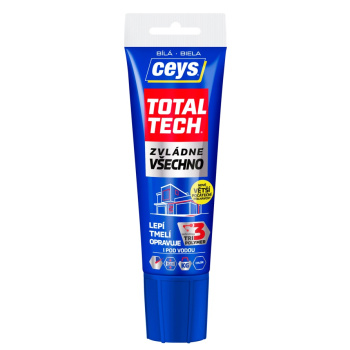 Ceys Total Tech voděodolné lepidlo a tmel, bílý, 125 g