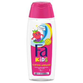 Fa Kids Mermaid Sweet Berry sprchový gel & šampon, 250 ml