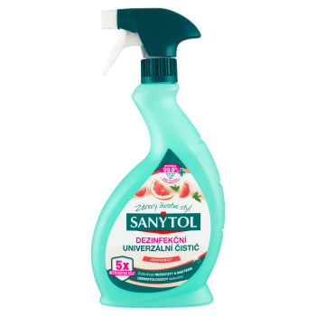 Sanytol dezinfekční univerzální čistič ve spreji s vůní grepu, 500 ml