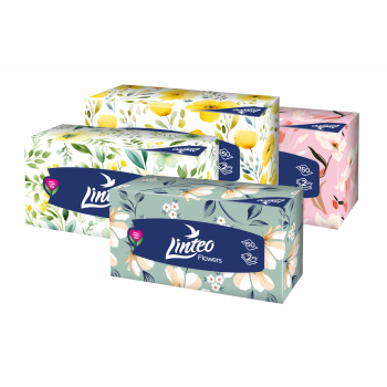 Linteo BOX papírové kapesníky 2vrstvé, 150 ks