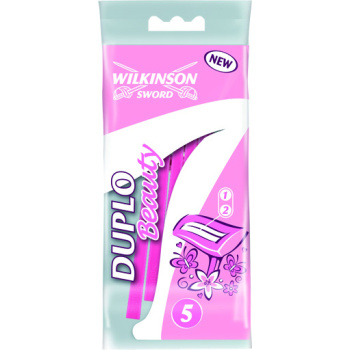 Wilkinson Sword Duplo Beauty jednorázové holítka, 2 břity, 5 ks