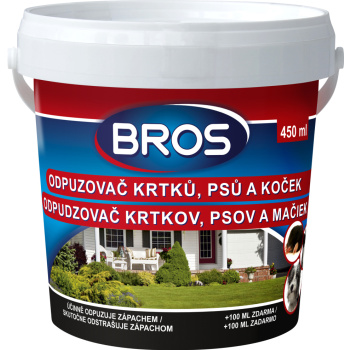 Bros pachový ohradník proti krtkům, psům a kočkám, 450 ml