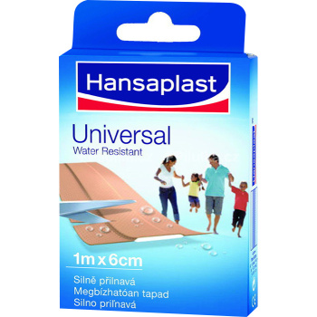 Hansaplast Universal voděodolná náplast, 6 cm × 1 m