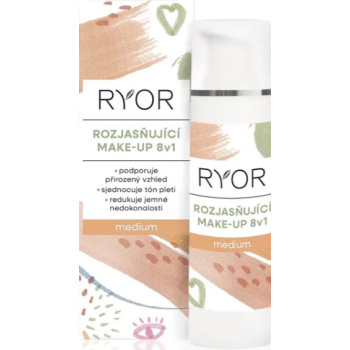 RYOR rozjasňující make-up 8v1 Medium, 30 ml