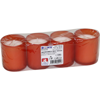 Bony Bedronka svíčka bez víčka, 4 ks