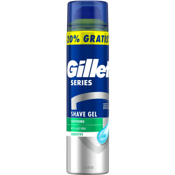 Gillette Series Shave Protection gel na holení, 200 ml, 20 % zdarma