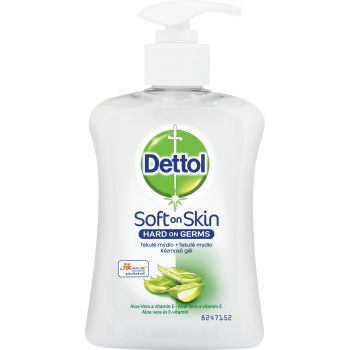 Dettol Soft on Skin aloe vera a vitamin E tekuté mýdlo, 250 ml