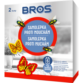 Bros samolepky proti mouchám, mucholapka, 2 ks
