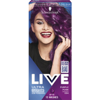 Schwarzkopf Live Ultra Brights barva na vlasy Rebelská fialová 094