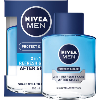Nivea Men Protect & Care 2v1 pečující voda po holení, 100 ml