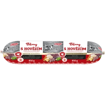 Barry masová konzerva s hovězím pro psy, 850 g