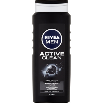 Nivea Men Active clean sprchový gel, 500 ml