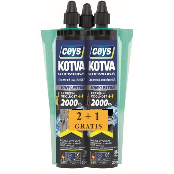 Ceys chemická kotva vinylester, 300 ml, 2 + 1