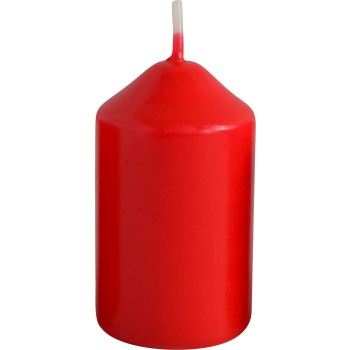 Bony adventní svíčka červená 40 × 60 mm, 4 ks