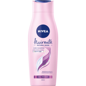 Nivea Hairmilk Natural Shine pečující šampon, 400 ml